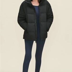 Girlfriend Collective Recycled Black Puffer Jacket